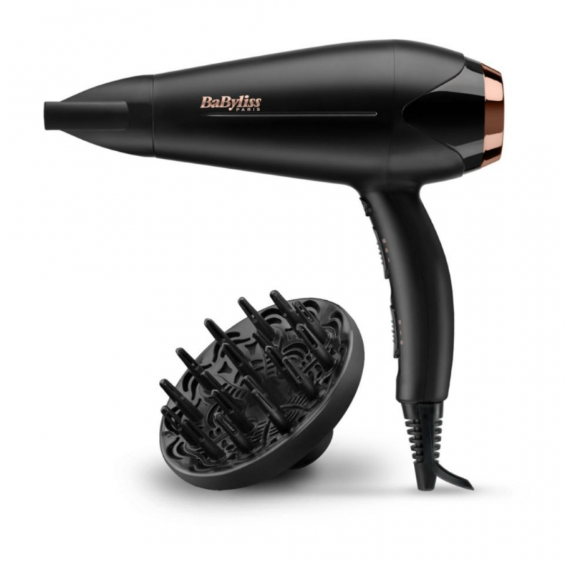 Babyliss D570DE Black Ionic 2200W Hair Dryer 3YW "O" Babyliss D570DE Black Ionic 2200W Hair Dryer 3YW "O"