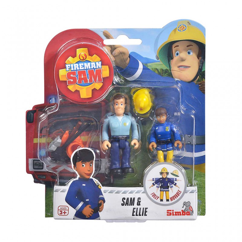 Simba - Fireman Sam & Ellie Figurines Double Pack Ii, 4 Asst. 109251026038