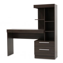 Ottawa Office Table Malbec Trend PB 2 Drws/Shelves