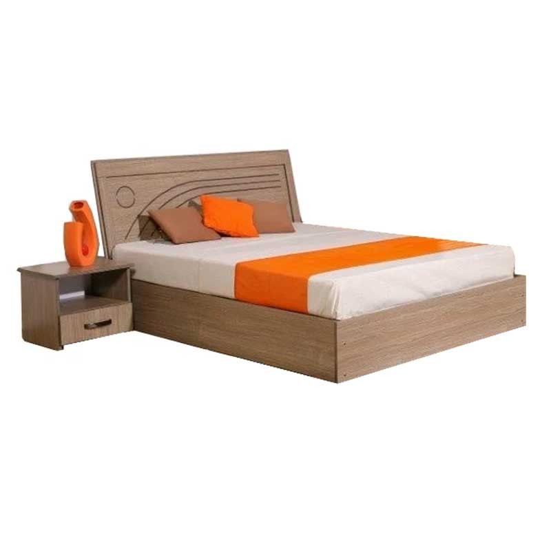 Magnum Bed 150x190 cm Oak MDF