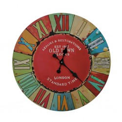 The Wheel Wall Decor Clock 60x60cm MDF