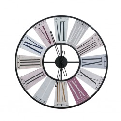 Metal Spin Wall Decor Clock 60x60cm Metal+MDF
