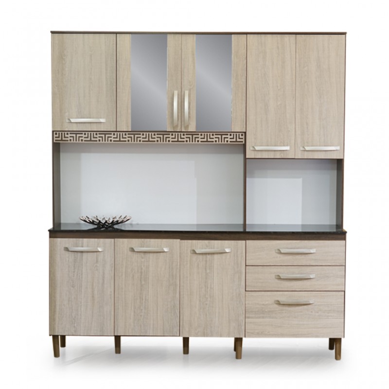 Kit Fit 180 cm Kitchen Unit Almond Rustic PB Kit Fit 180 cm Kitchen Unit Almond Rustic PB