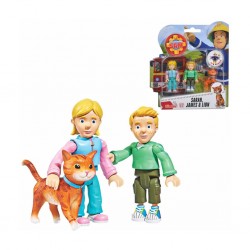 Simba - Fireman Sarah James & Lion Figurines Double Pack Ii, 4 Asst. 109251026038