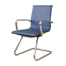 Verona Visitors Chair Chrome Semi Leather Model ALU 04