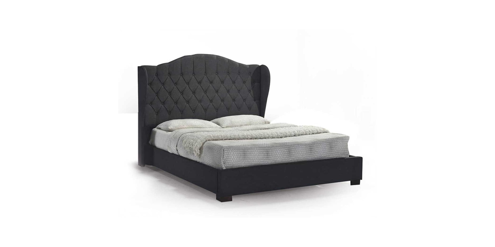 Kingdom Bed 160x200 cm Dark Grey
