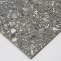 Terrazzo Tiles 60x60 cm Dark Grey