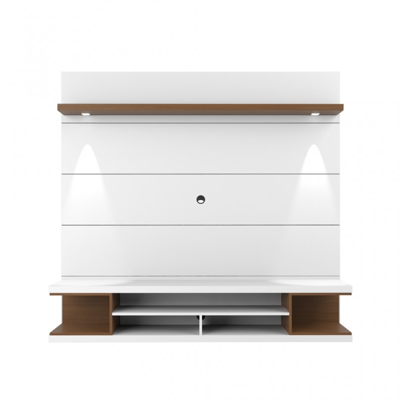 Axel High TV Cabinet White Gloss/Natural PB Axel High TV Cabinet White Gloss/Natural PB