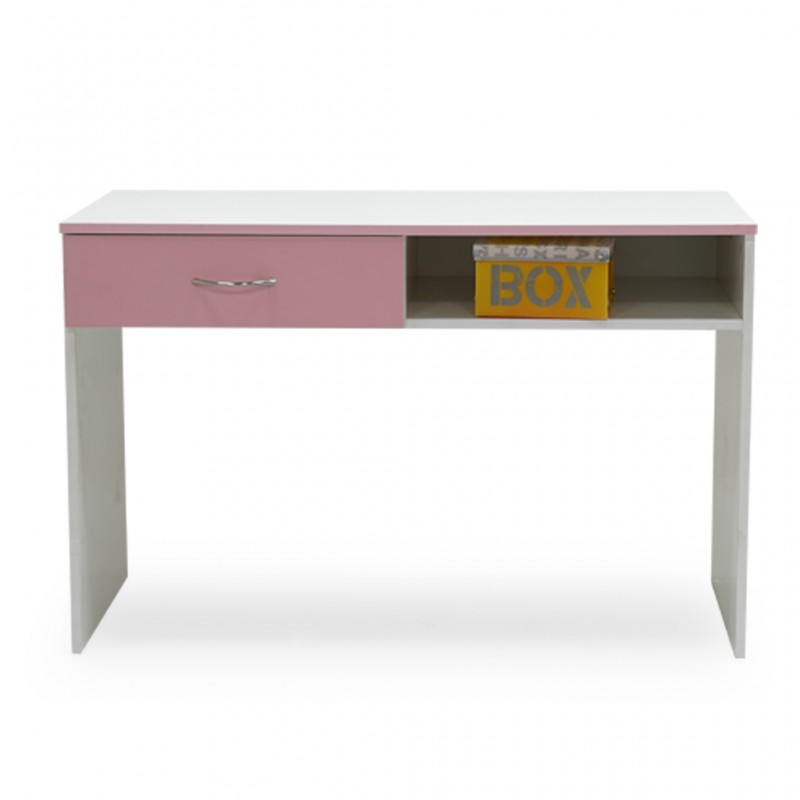 Alpha Office Table MDF White & Pink Alpha Office Table MDF White & Pink