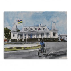 Canvas Painting 80x60cm La Mairie de Curepipe