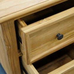 Adonis Nightstand W/2 Drawers In Teak