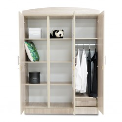 Danica Wardrobe 3 Doors MDF Melamine Linen