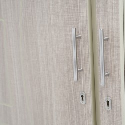 Danica Wardrobe 3 Doors MDF Melamine Linen