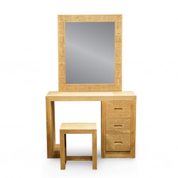 Luxor Dressing Table W/Mirror+3 Drawers In Teak