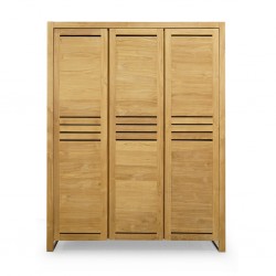 Regatta 3 Doors Wardrobe In Teak