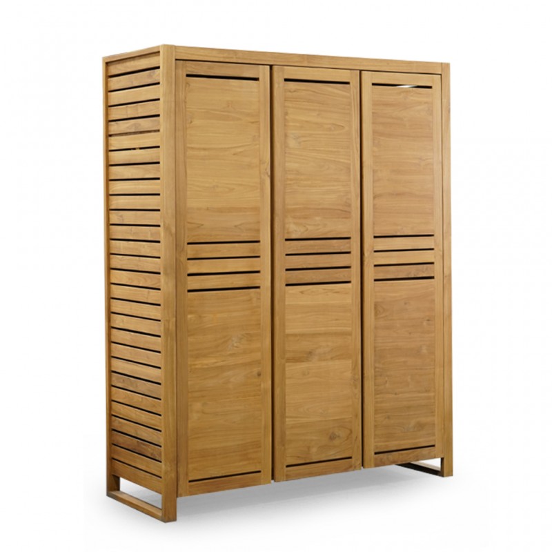 Regatta 3 Doors Wardrobe In Teak