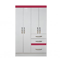 Tamis Wardrobe 4 Doors White PB