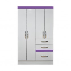 Tamis Wardrobe 4 Doors White PB