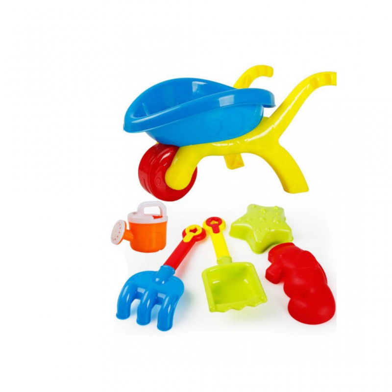 Masen Beach Toys 6 Pcs - Wheelbarrow Jx719 Masen Beach Toys 6 Pcs - Wheelbarrow Jx719