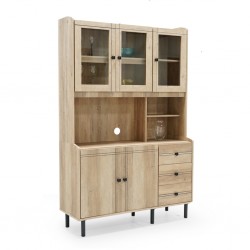 Rivoli Kitchen Cabinet 5 Doors Summer Oak PB