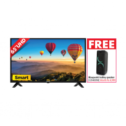 Blaupunkt BP6502 65'' UHD Smart TV & Free Blaupunkt Gigabeat 60D (PARTYBOX 550)