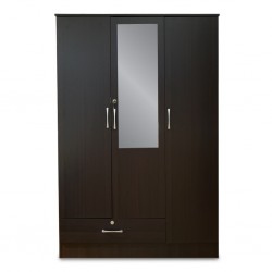 Crista Wardrobe 3 Doors Choco PB