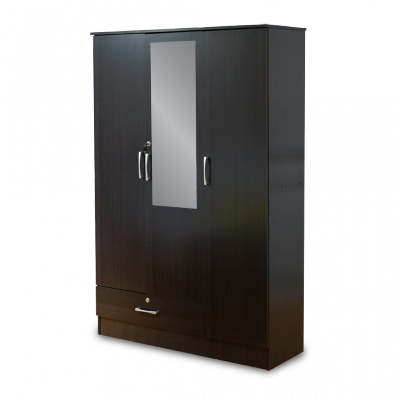 Crista Wardrobe 3 Doors Choco PB