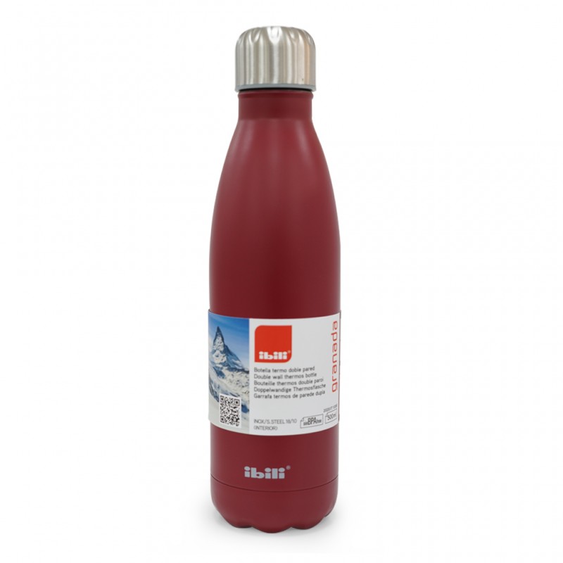 Ibili 758450R Granda Red 500ml Thermo Bottle Double Wall
