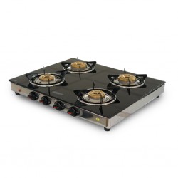 Concetto CTG-4B-GS 4Burner Tempered Glass 2YW Over The Counter Burner