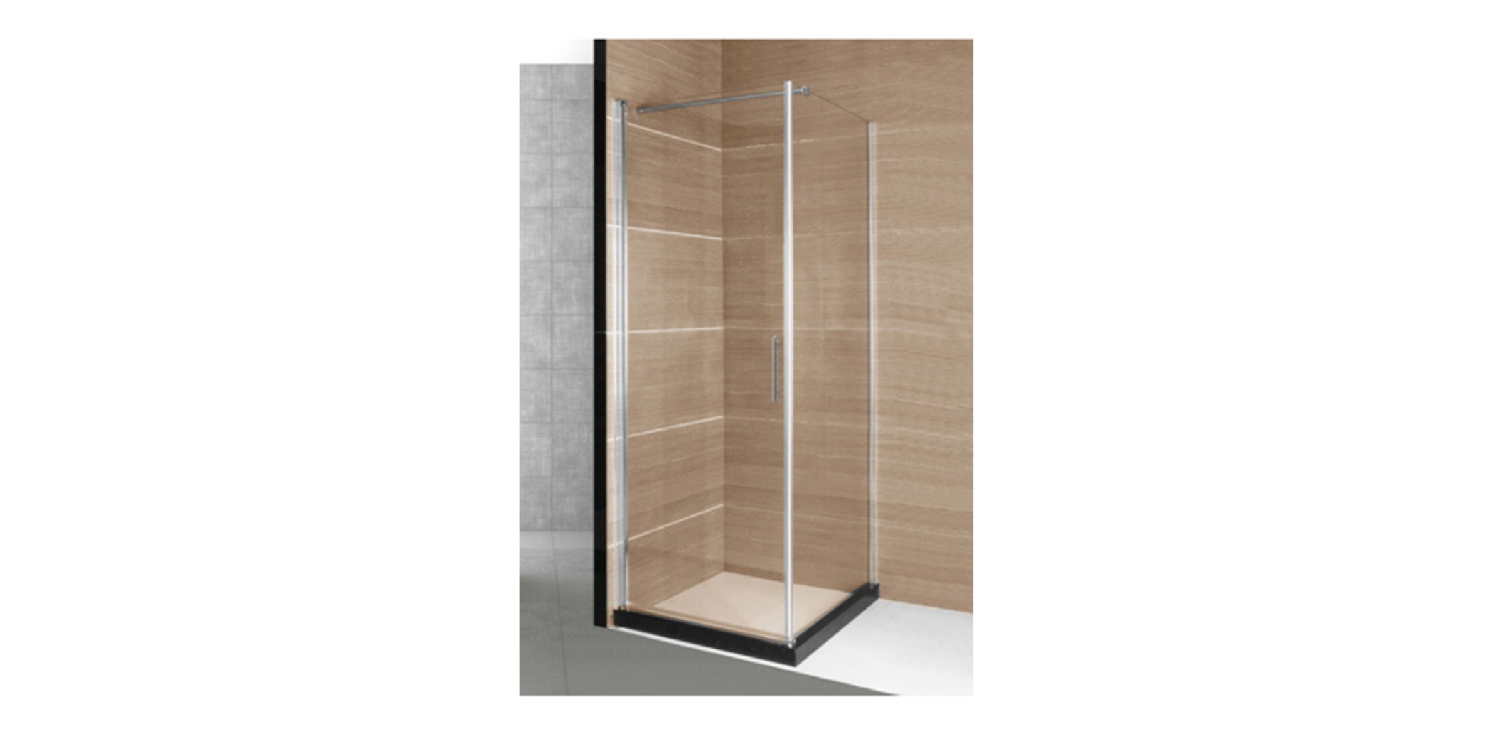 Shower Cabin Frameless Single Door Cabin