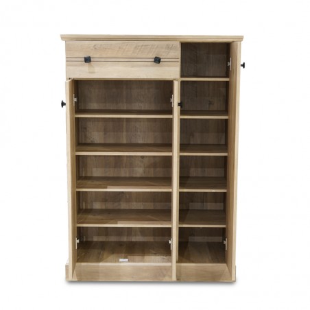 Axiss Shoe Rack 3 Drs Summer Oak Particle Board