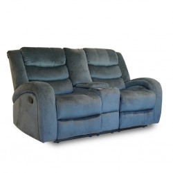 Santarelli Recliner LVST with Console Grey
