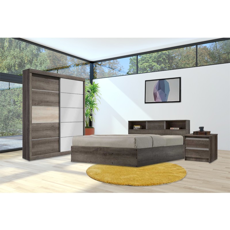 Avllini Bedroom Set 180x200 cm Toro Oak PB
