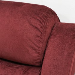 Carole 3 Seaters Cranberry Color Fabric