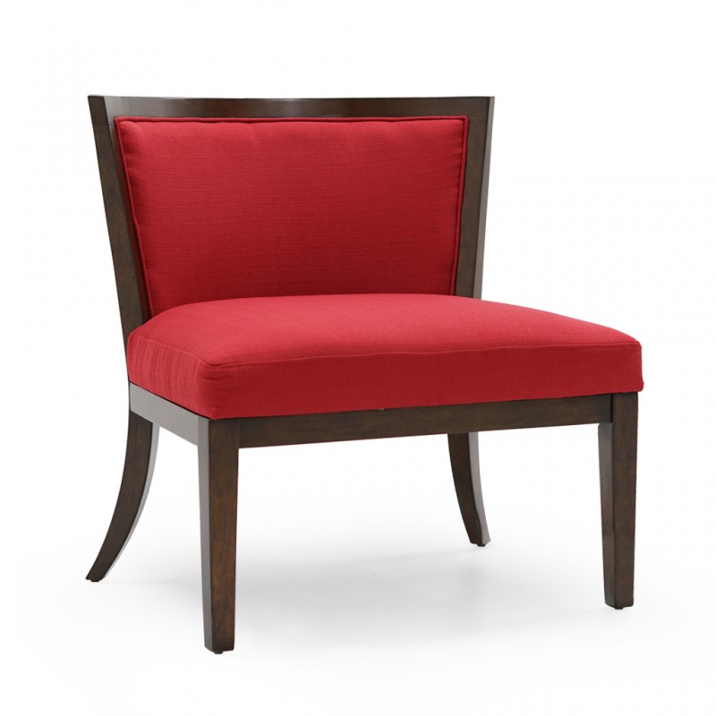 Gianna Accent Chair Ruby Colour Fabric Gianna Accent Chair Ruby Colour Fabric