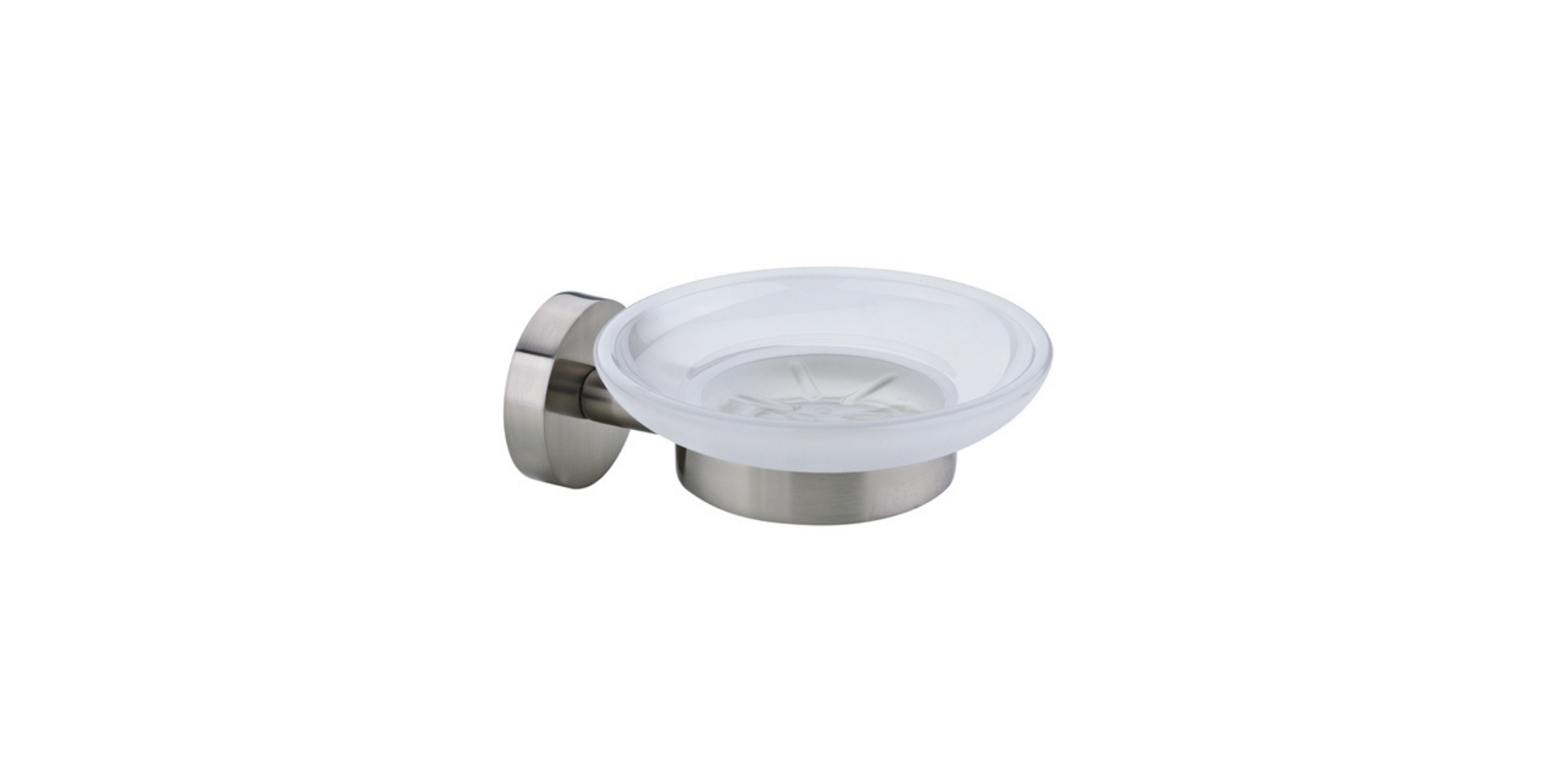 Diplomat Soap Holder With Round Glass (Satin) SUS 304 Stainless Steel 62203