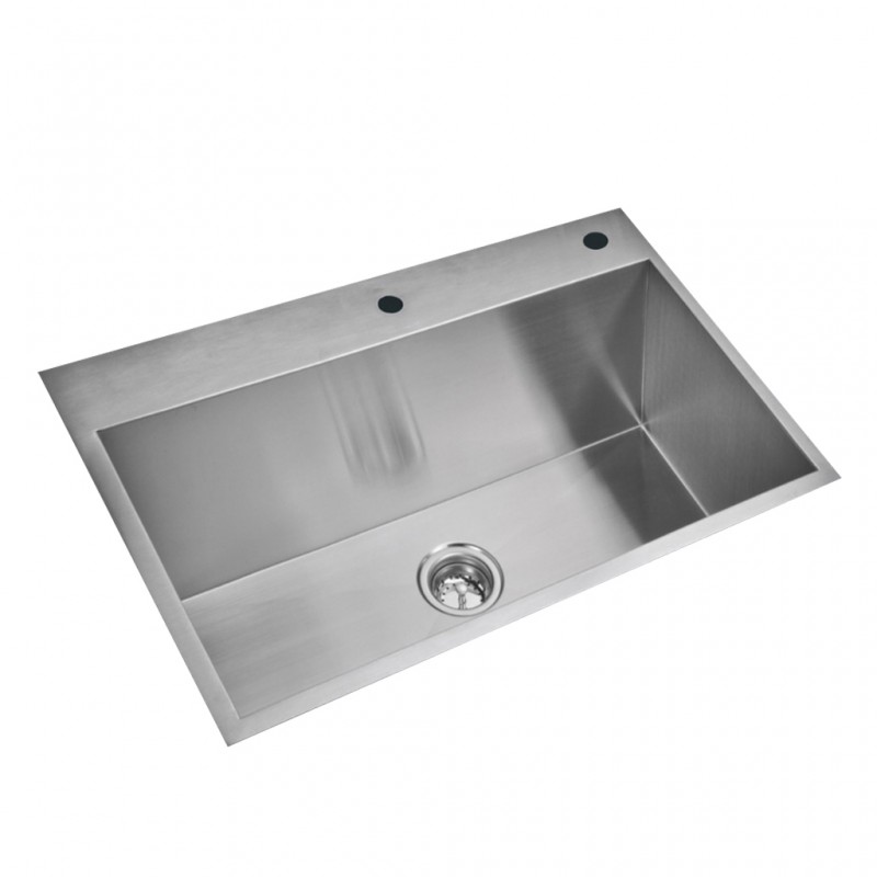 Sink Inox Rectangular Single Bowl H681-80X40X25 cm