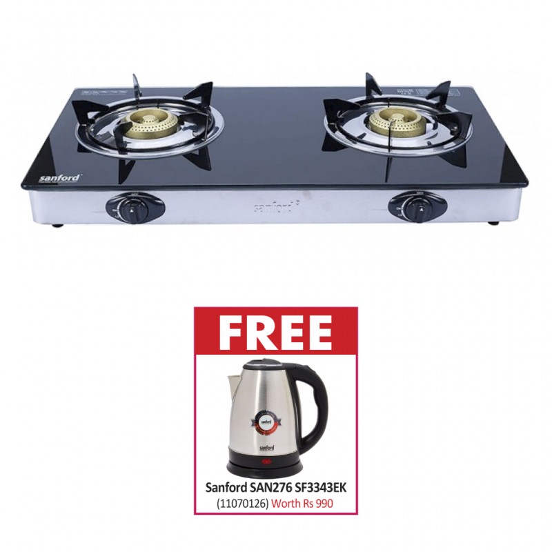 Sanford SAN154 SF5361GC Tempered Glass 2YW Gas Stove & FREE Sanford