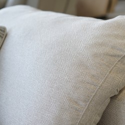 Lotus 1 Seater Armless Chair Cream Col Fabric
