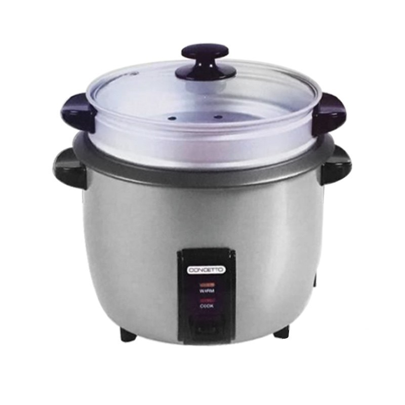 Concetto CRC280 2.8L Silver Rice Cooker + Steamer Concetto CRC280 2.8L Silver Rice Cooker + Steamer
