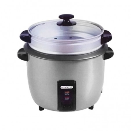 Concetto CRC280 2.8L Silver Rice Cooker + Steamer