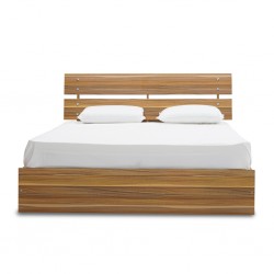 Atlante Bed 150x190 cm MDF Oak