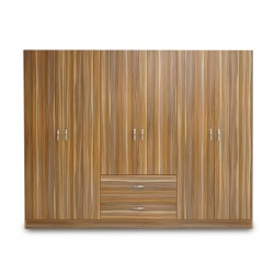 Atlante Wardrobe 6 Doors MDF Oak