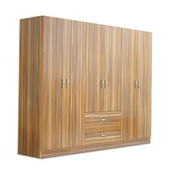 Atlante Wardrobe 6 Doors MDF Oak