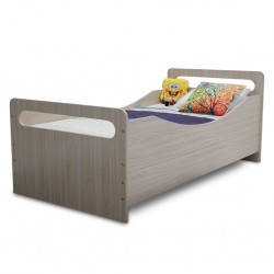 Scoop Bed 90x190 cm MDF Wash Oak