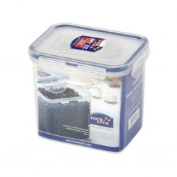 Lock & Lock HPL808F 850ml Rectangle Tall Container W/Flip Lid 105 x 135 x 125mm HC102 "O"