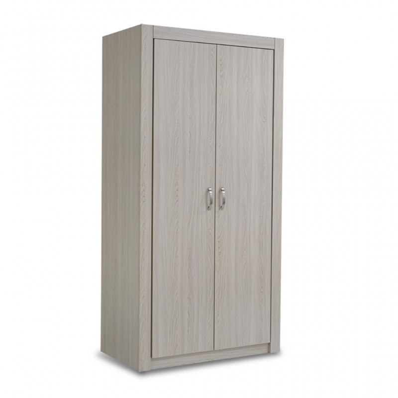 Scoop Wardrobe 2 doors Melamine wash oak