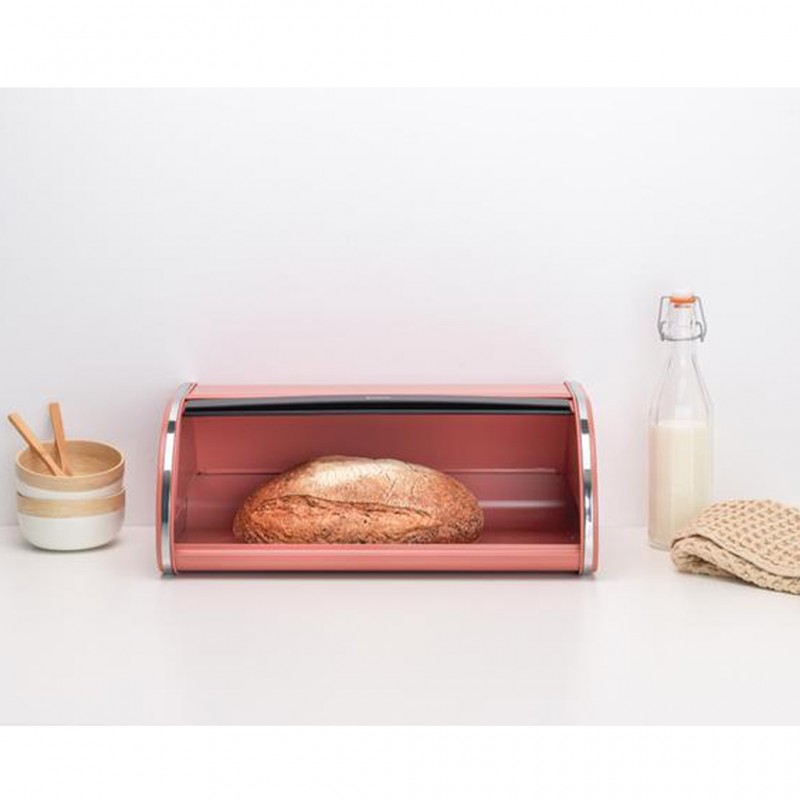Brabantia 304781 Terracotta Pink Roll Top Bread Bin 10YW "O"
