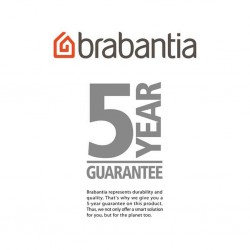 Brabantia 475924 24m M.Grey WallFix+Protection/Inox Storage Box 5YW "O"