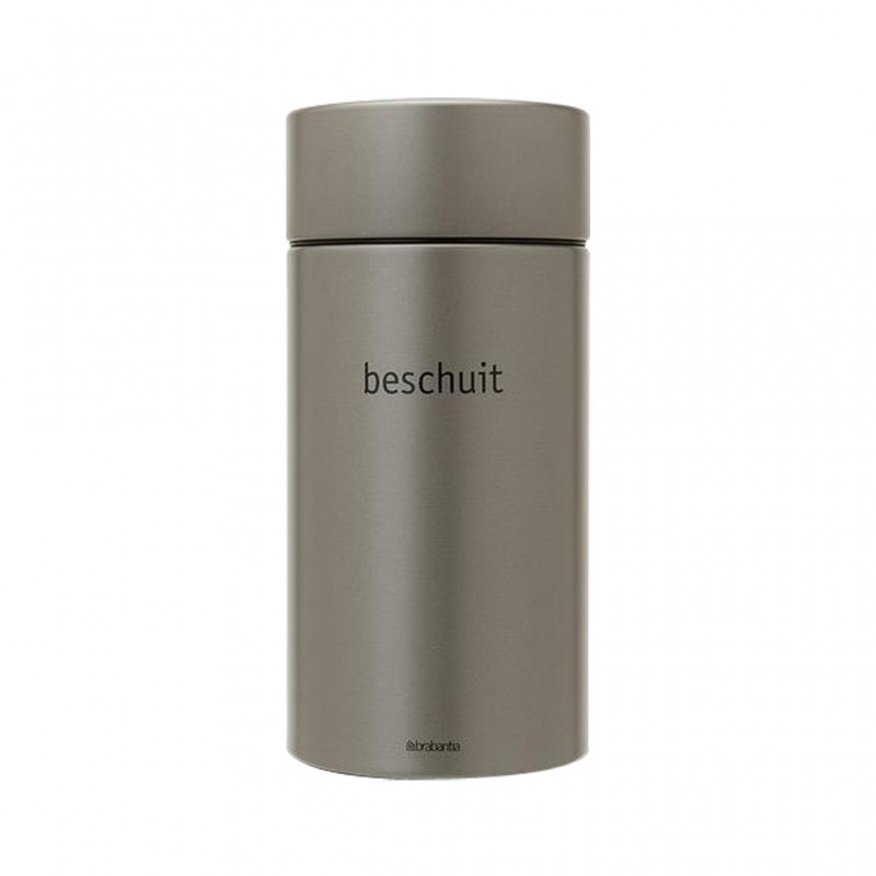 Brabantia 312380 1.7L 'Beschuit' Platinum Canister 10YW "O" Brabantia 312380 1.7L 'Beschuit' Platinum Canister 10YW "O"